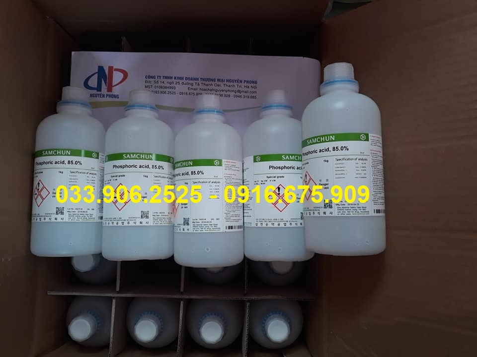 Phosphoric acid , H3PO4 , Samchun , 85%  , HÀN QUỐC
