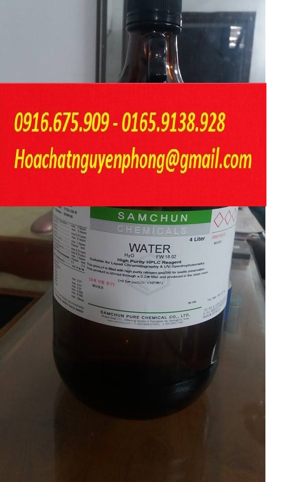 Nước cất HPLC, H2O, Water, Samchun , Hàn Quốc