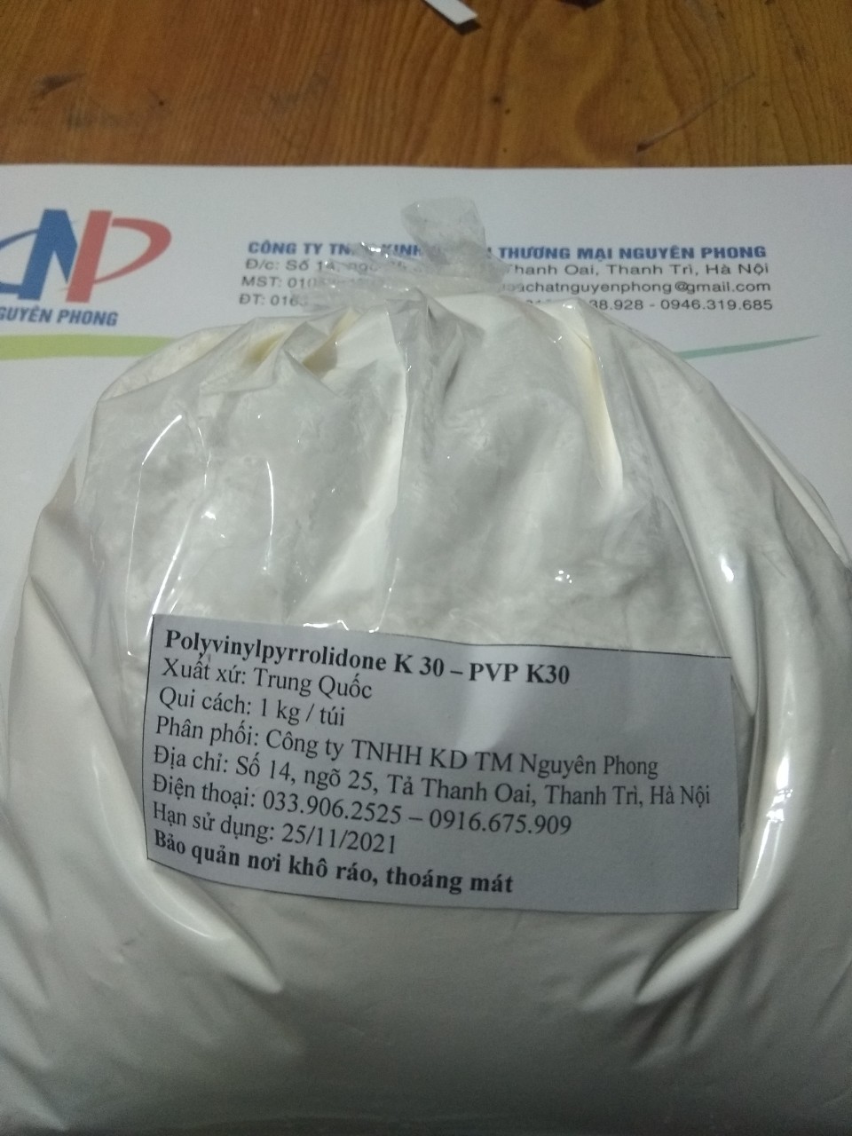 PVP K30 , Polyvinylpyrrolidone K30 , Nguyên liệu dược phẩm , USP 39